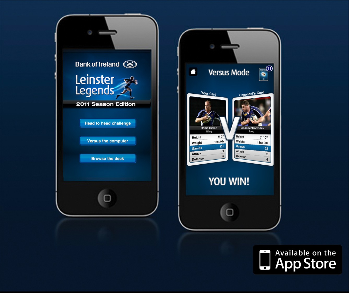 Leinster Legends Mobile App