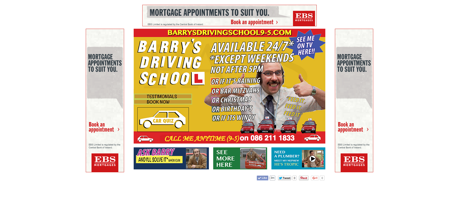 Barry's Driving School - Website